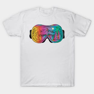 ski goggles mountains T-Shirt